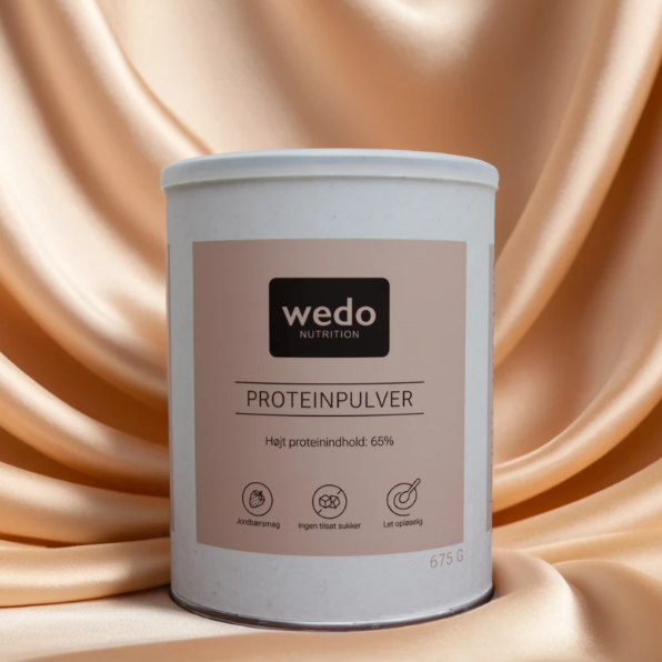 Jordbærsmag proteinpulver - 675g